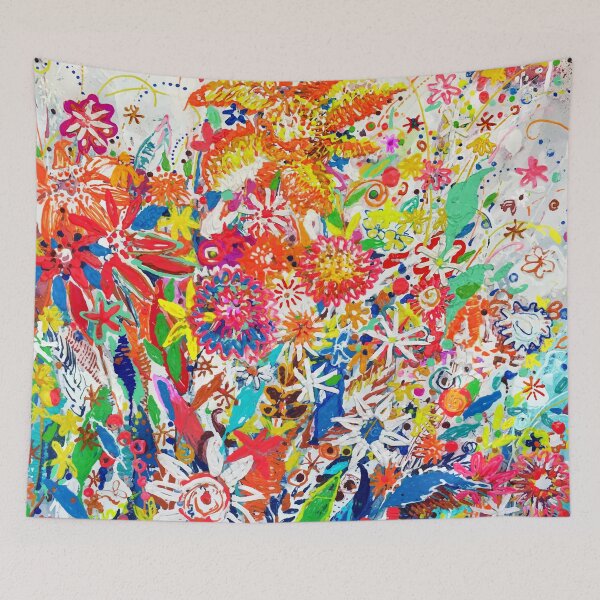 Item preview, multicolors flowers designed and sold by nataliakuruch.