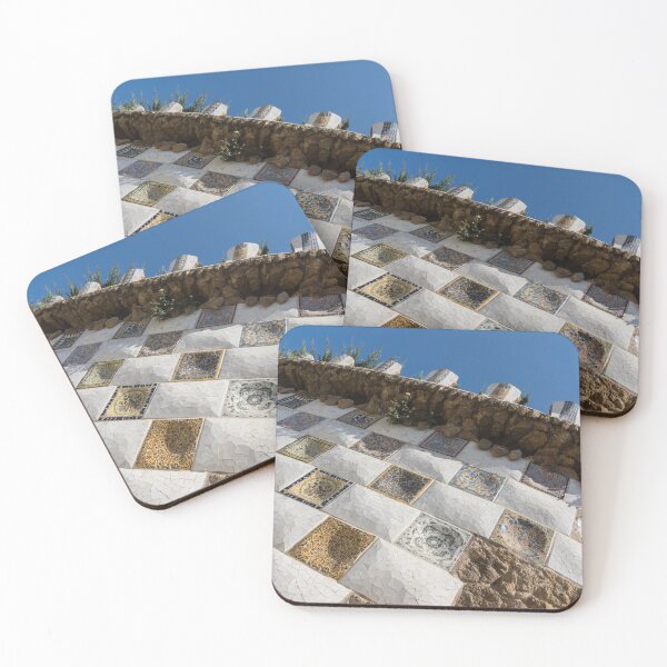 Item preview, Capricious Trencadis Mosaics - Antoni Gaudi Tiles at Park Guell in the Hot Mediterranean Sun designed and sold by Georgia Mizuleva.