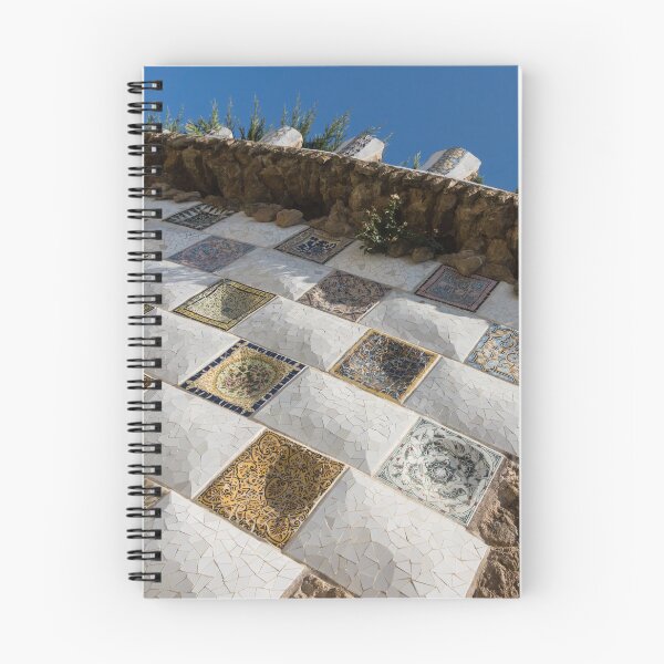 Item preview, Capricious Trencadis Mosaics - Antoni Gaudi Tiles at Park Guell in the Hot Mediterranean Sun designed and sold by Georgia Mizuleva.