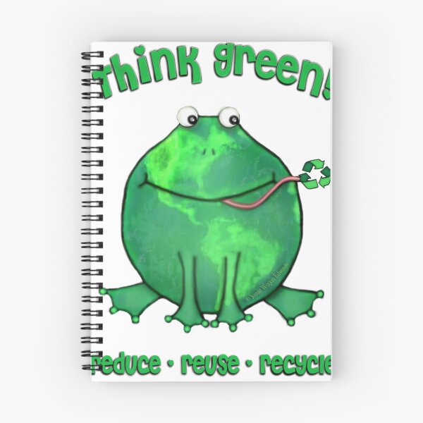 Artikelvorschau, Think Green Frog For The Environment entworfen und verkauft von Jamiecreates1.