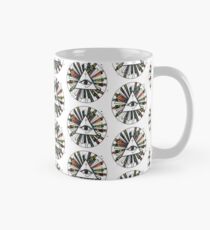 All Seeing Eye Floral Cross Flowers Mug