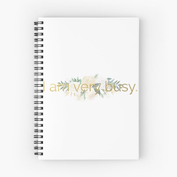 Item preview, I am very busy with white flowers designed and sold by madisonrose13.