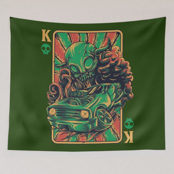 Item preview, King Card Devil Driver designed and sold by NomadicMarket.