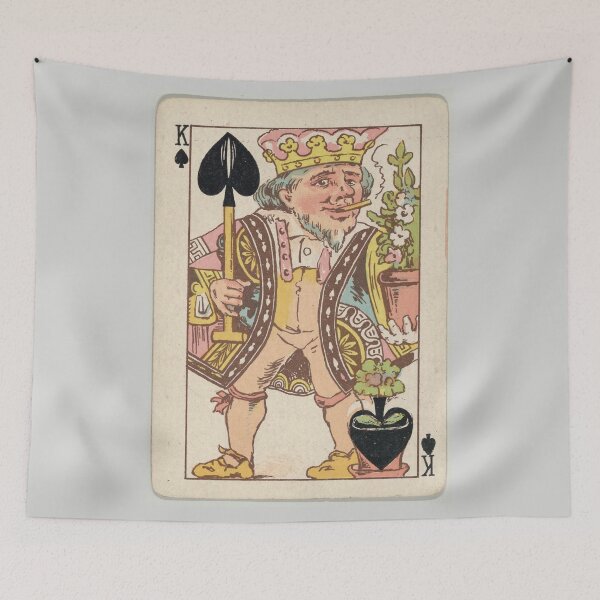 Item preview, Vintage King of Spades Playing Card Illustration designed and sold by BravuraMedia.