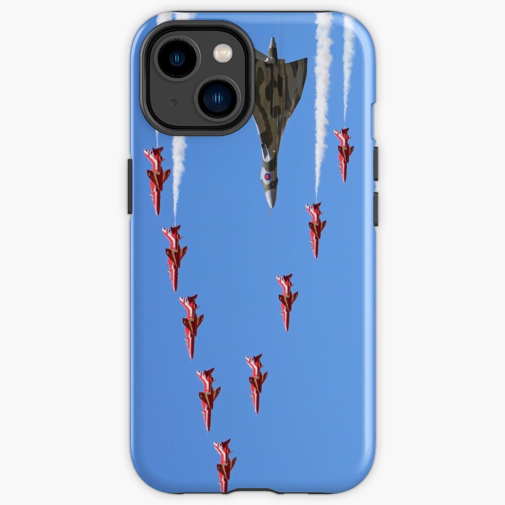 Disover Final Vulcan flight with the Red Arrows 8 | iPhone Case