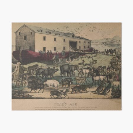 Item preview, Vintage Illustration of Noahs Ark (1907) designed and sold by BravuraMedia.