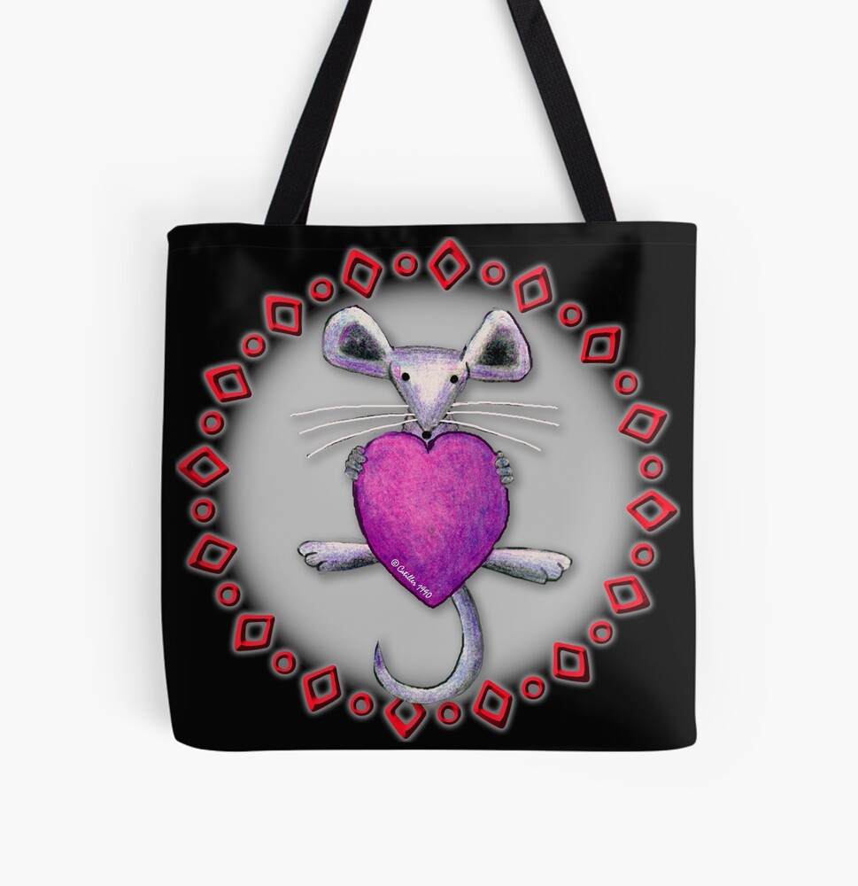 Heart Mouse Tote Bag