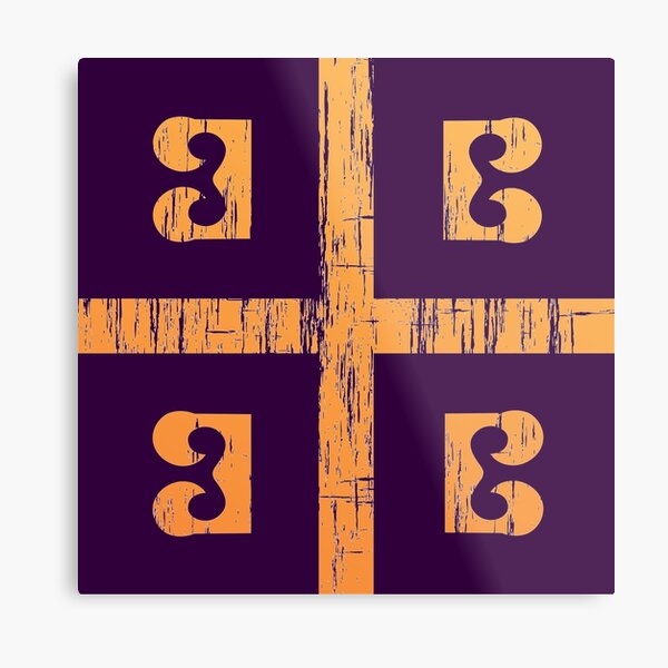 Byzantium Flag Metal Print