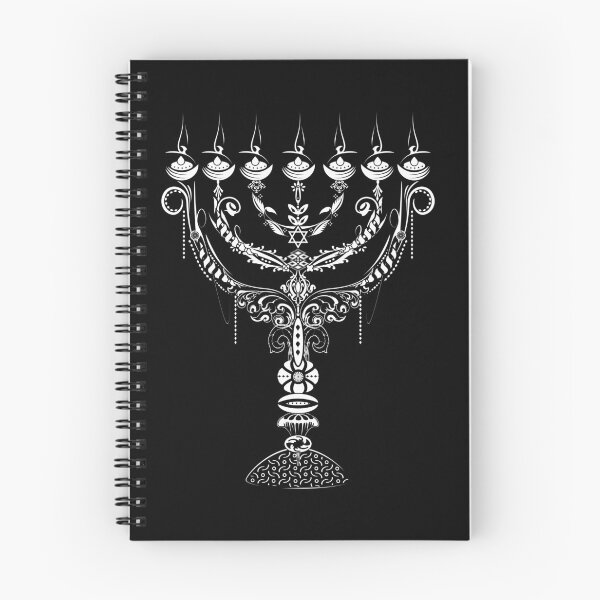 Item preview, decorated menorah - seven-armed candle holder designed and sold by Kisho.