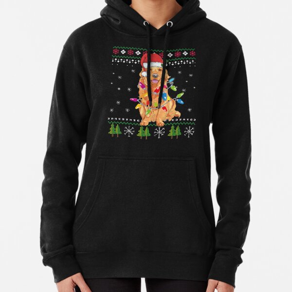 Christmas Golden Retriever Ugly Sweater Pullover Hoodie