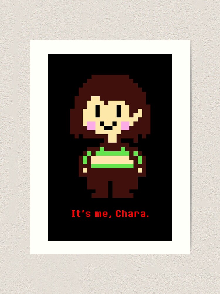 Undertale Chara Hd Original Art Print By Drlurking Redbubble