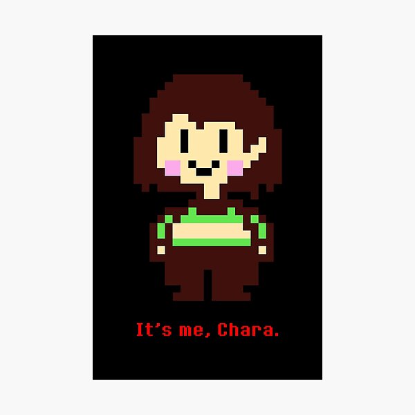 Chara Dreemurr Undertale Hq Photographic Print By Crypko Redbubble