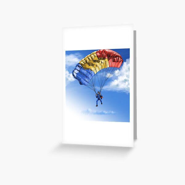 Cartes De Vœux Sur Le Theme Parachutisme Redbubble