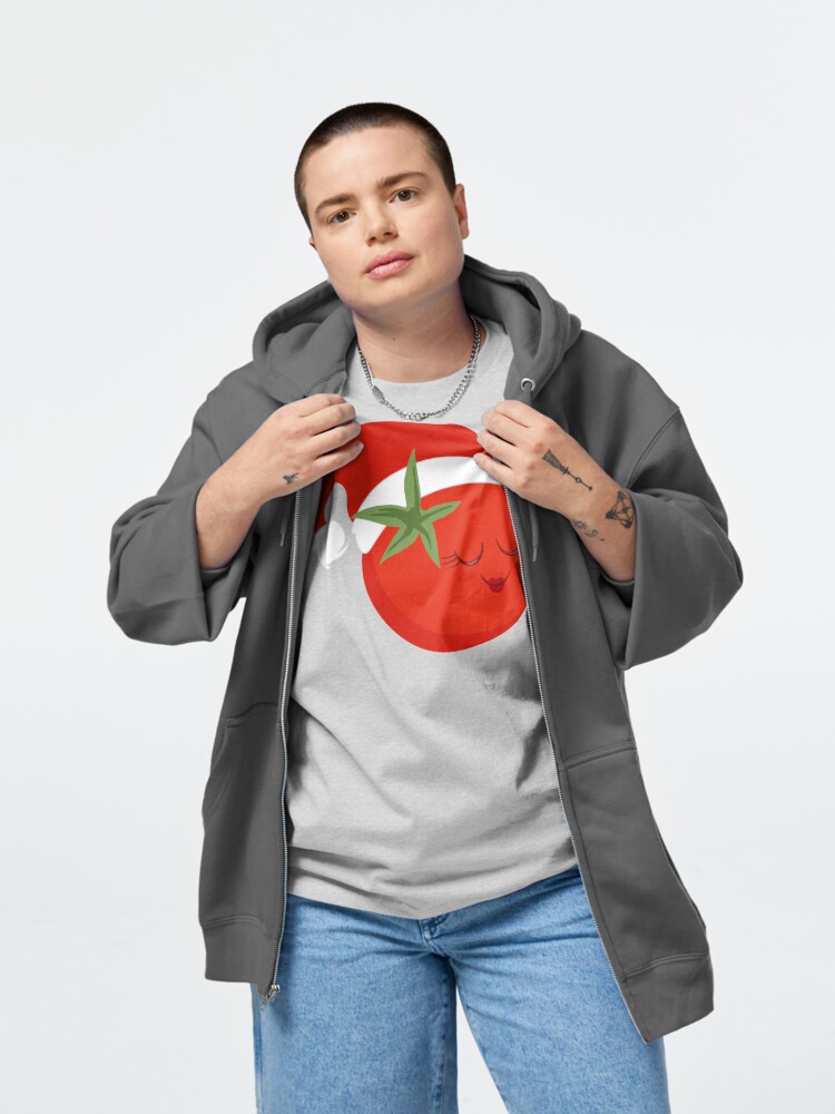 Discover Tomato in a Santa Hat - Christmas Fruits and Vegetables T-Shirt