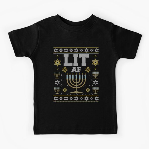 Item preview, Funny Hanukkah Lit AF designed and sold by maindeals.