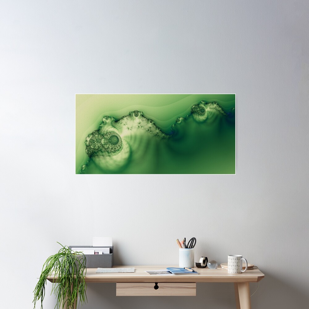 Green Water Pond Poster