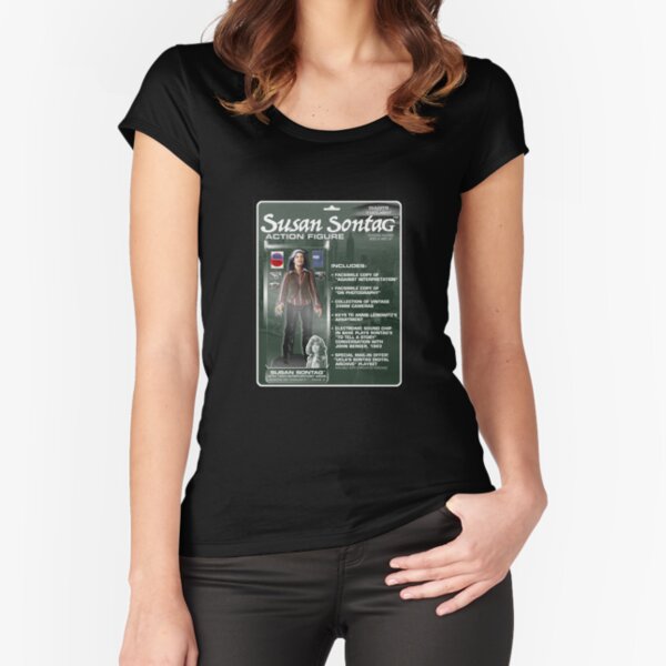 Susan Sontag Action Figure Fitted Scoop T-Shirt