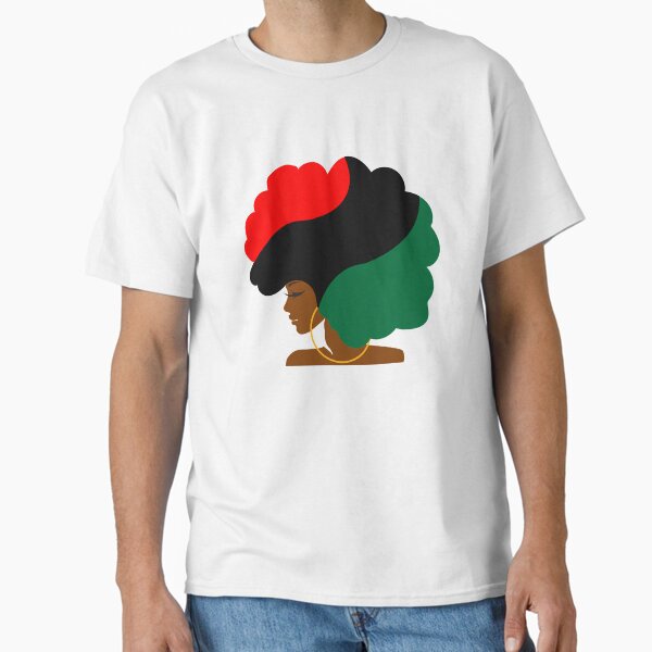 Item preview, Pan African Flag Afro Girl designed and sold by blackartmatters.