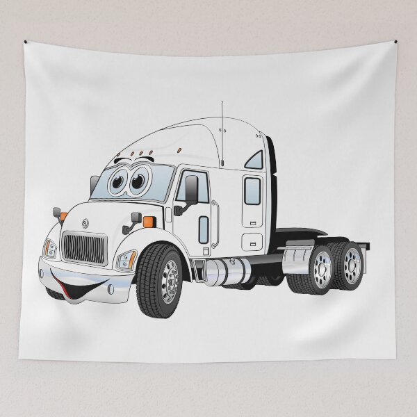 Item preview, Semi Truck Cab White designed and sold by Scott Hayes.
