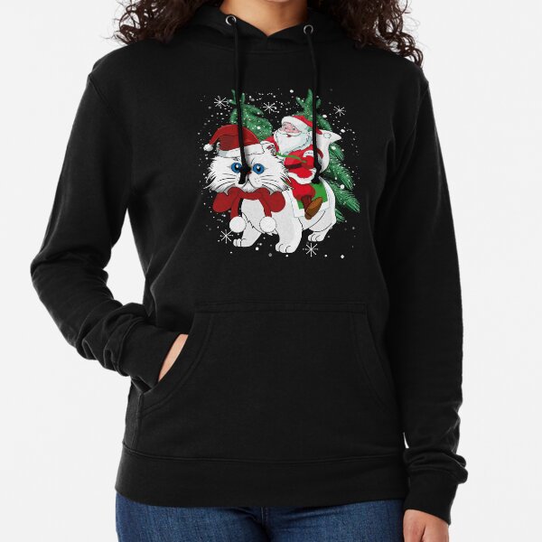 santa cat sweatshirt