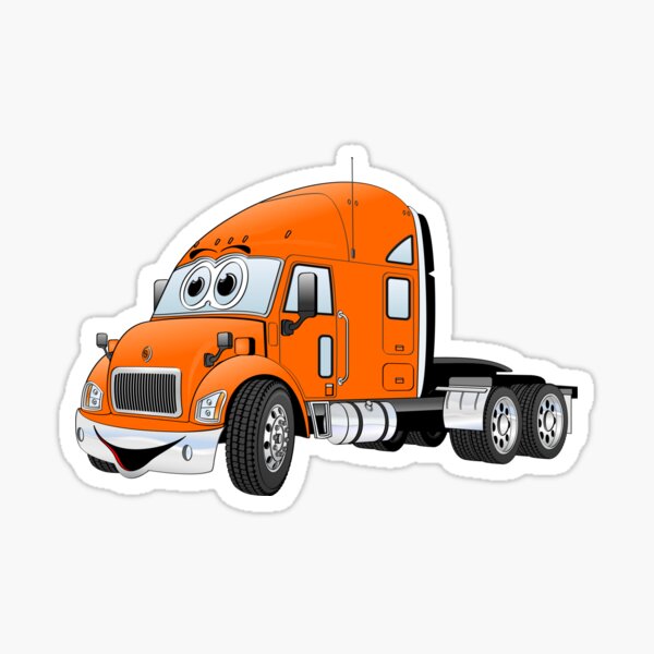 Item preview, Semi Truck Cab Orange designed and sold by Scott Hayes.