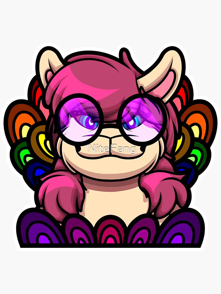 Trippy Bunny - Black Lines by NiteFang