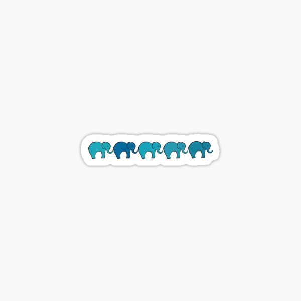 Kawaii Elephant Stickers Redbubble - roblox video myelephant
