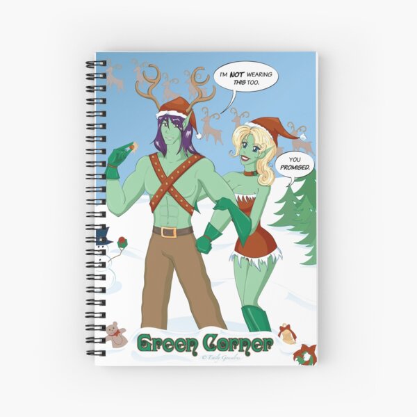 Winter Holiday Spiral Notebook