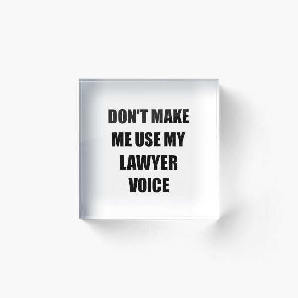 Lawyer Gift for Coworkers Funny Present Idea Acrylic Block