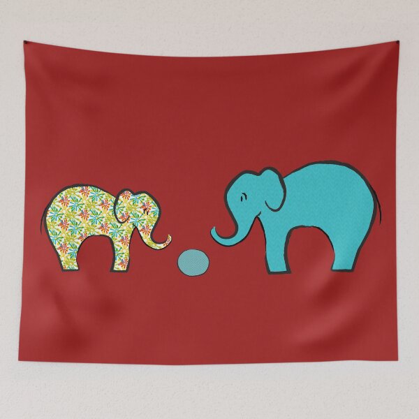 Item preview, Elephants playing ball designed and sold by candhdesigns.