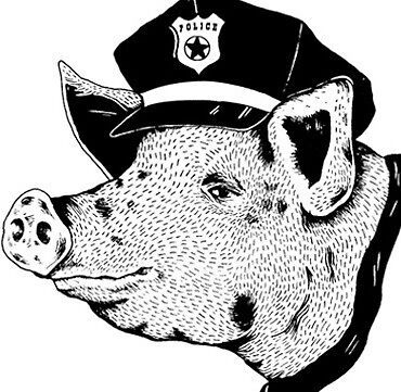 pig cop shirt