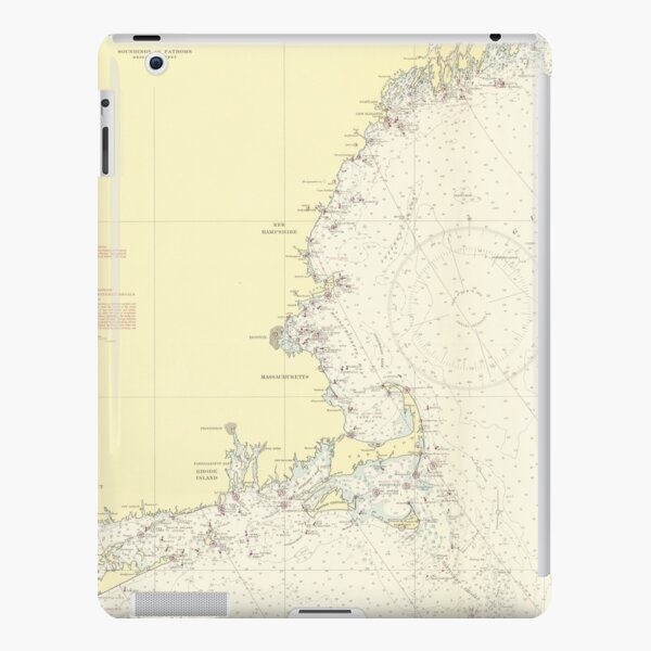 Vintage Map of The New England Coast (1943) iPad Snap Case