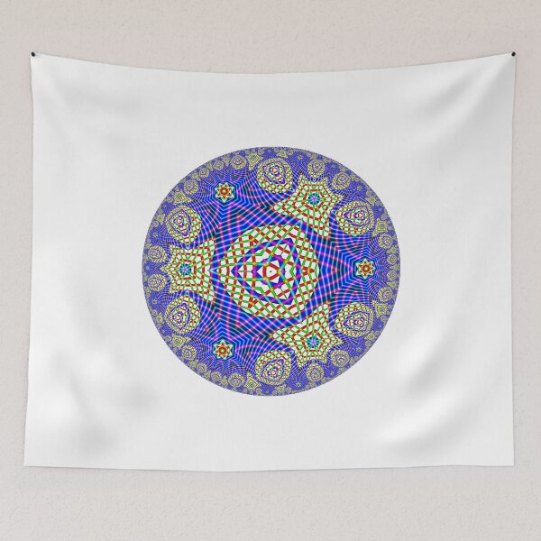 Item preview, Noneuclidean Quasi-Ukrainian Mandala #10  designed and sold by DavidFeldman.