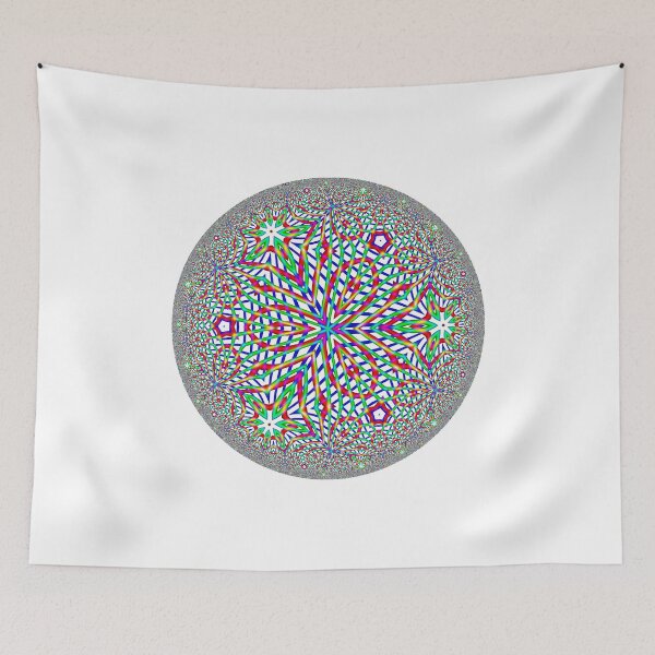 Item preview, Noneuclidean Quasi-Ukrainian Mandala #11  designed and sold by DavidFeldman.