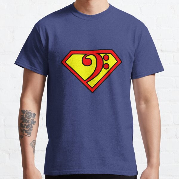 Superbassist - Le design du bassiste Super Bass Clef T-shirt classique
