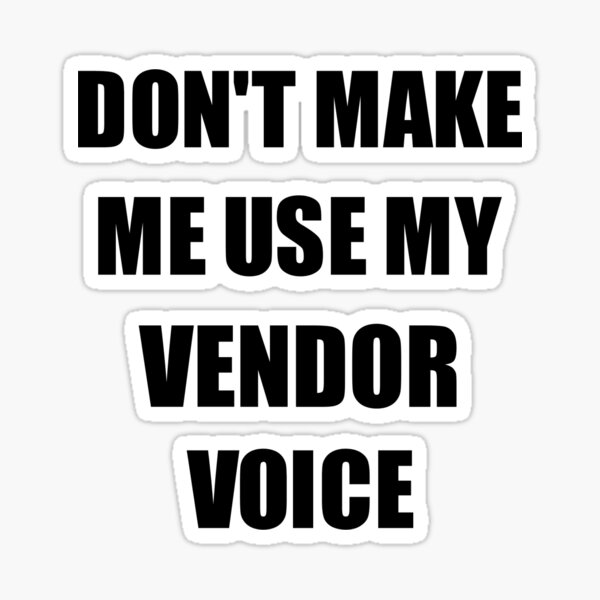 Vendor Stickers Redbubble