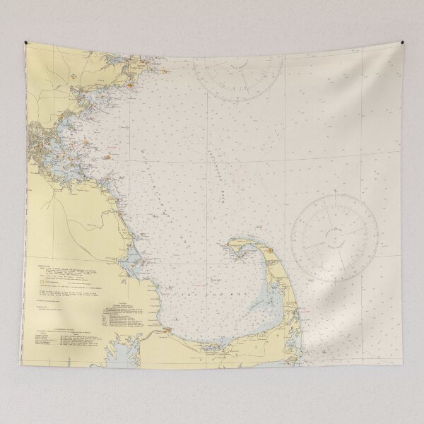 Item preview, Vintage Map of The New England Coastline (1942) designed and sold by BravuraMedia.