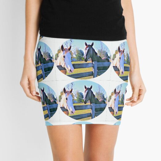 Horse Neigh-bors Mini Skirt
