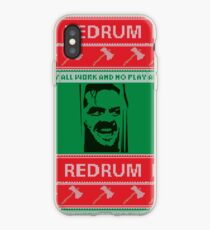 All Work and No Play Ugly Christmas Sweater iPhone Case