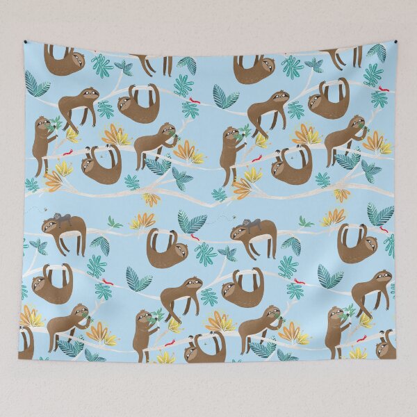 Item preview, Sloth Pattern designed and sold by Anna Fox.