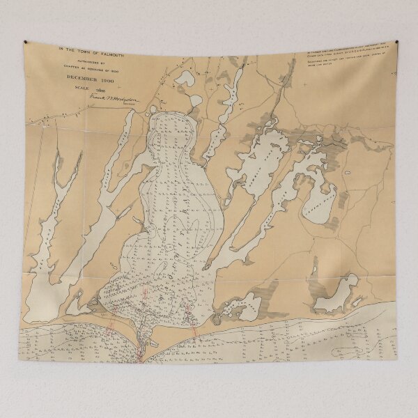 Item preview, Vintage Map of Waquoit Bay (1900) designed and sold by BravuraMedia.