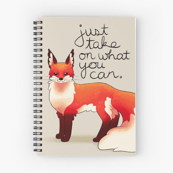 Item preview, "Just Take on What You Can" Fox designed and sold by thelatestkate.