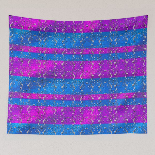 Item preview, Foil Flower in Pink and Blue designed and sold by neverfaraway.