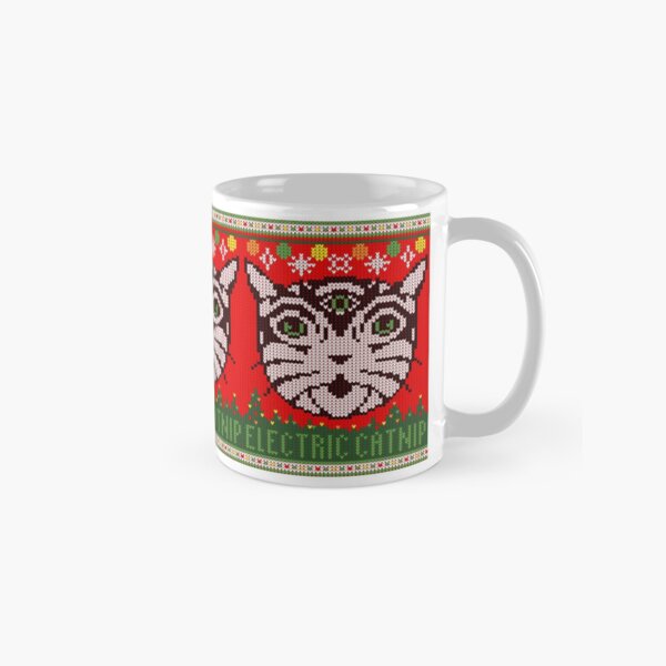 Electric Catnip Ugly Sweater Classic Mug