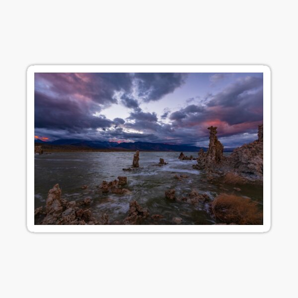 Mono Lake South Tufa, Sierra Sunset Sticker