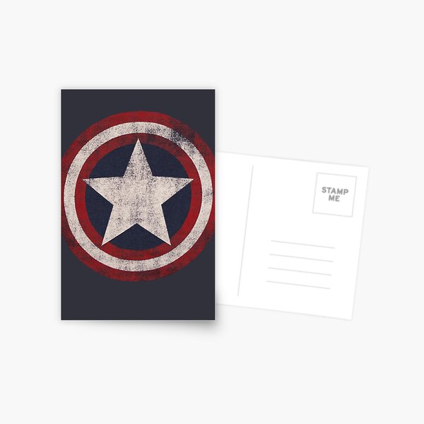 America Hero Shield- Usa flag Postcard
