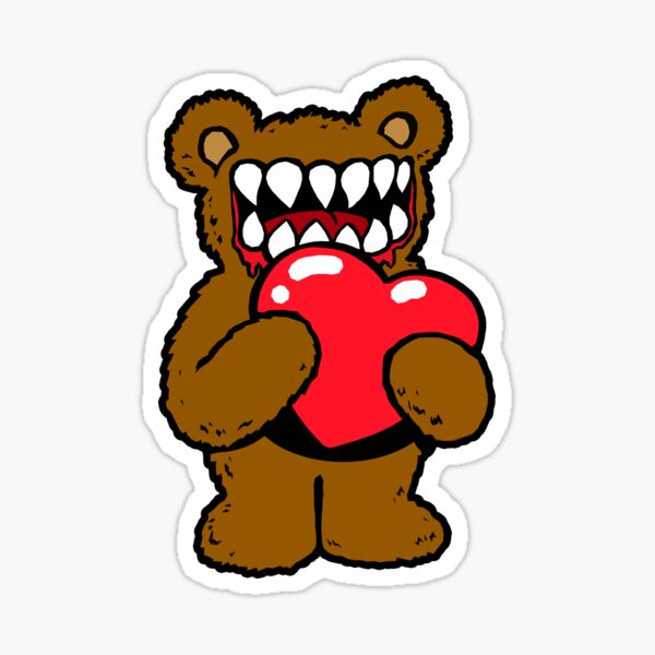 Teddy Loves You Sticker