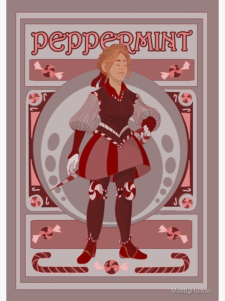 "The Peppermint Knight" Poster for Sale by MostlyHuman Redbubble