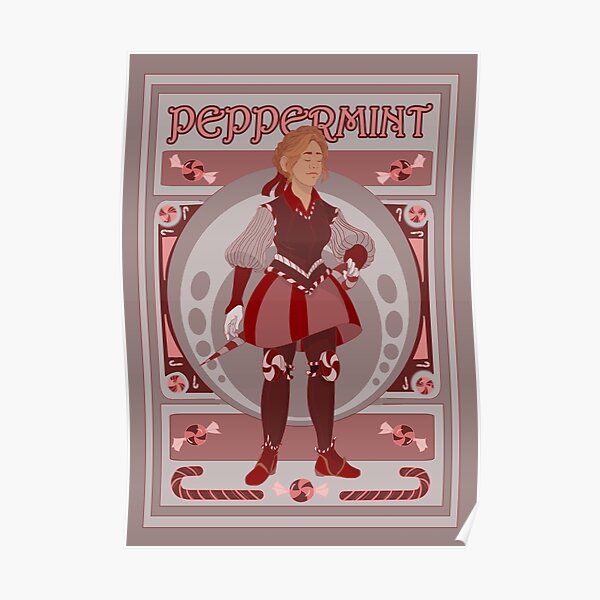 "The Peppermint Knight" Poster for Sale by MostlyHuman Redbubble