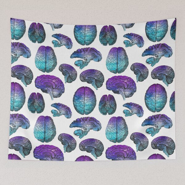 Item preview, Vintage Anatomy Illustrations - Brains Pattern designed and sold by Annalee Beer.